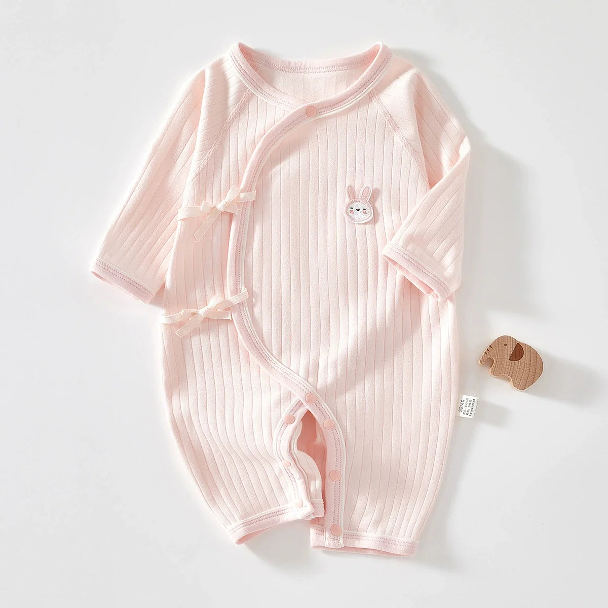 Boys Girls One Piece Outfit  100% Cotton Newborn Baby Long Sleeve Romper Infant Solid Knitting Thin Jumpsuit For Seasons