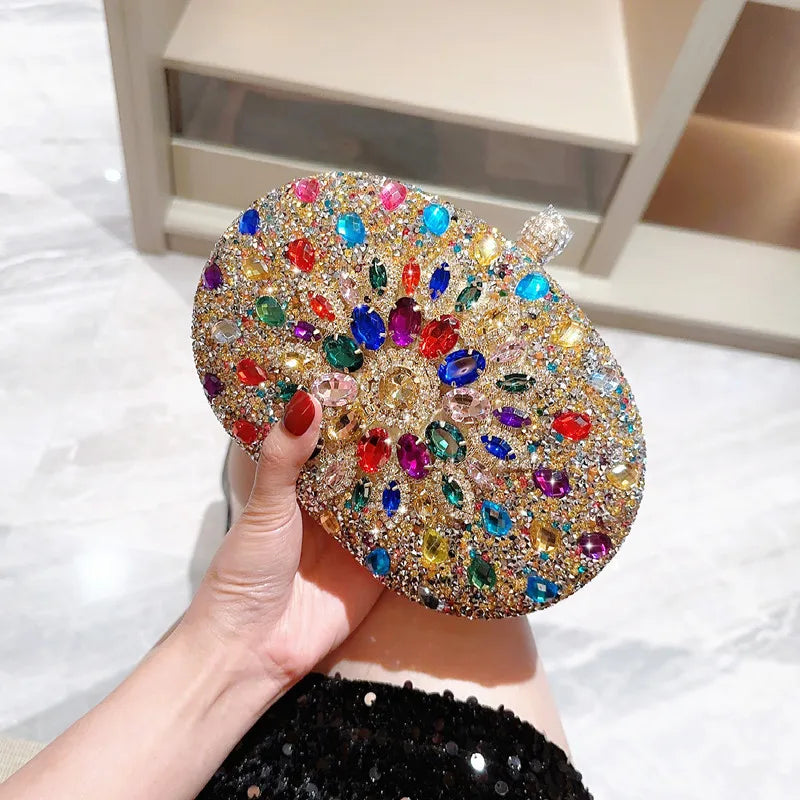 Luxury Crystal Diamond Women Clutch Evening Bag Wedding Crystal Ladies Purse Female Sparkly Wallet for Wedding Party