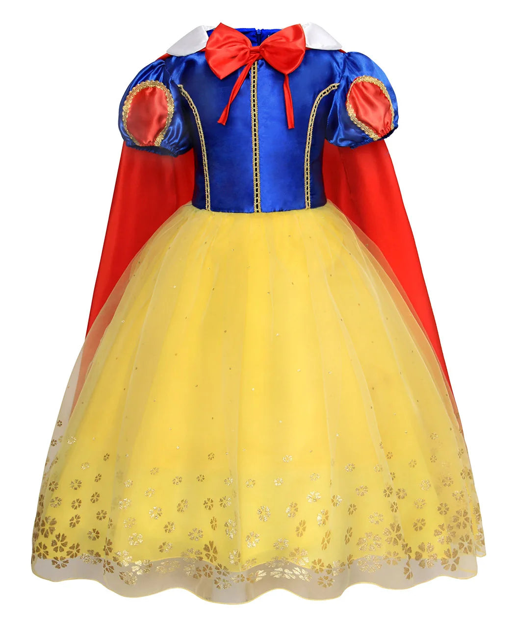 Snow White Dress Puff Sleeve Princess Dress for Girls Halloween Costume Child Christmas Clothes Birthday Gift Fantasia Infantil