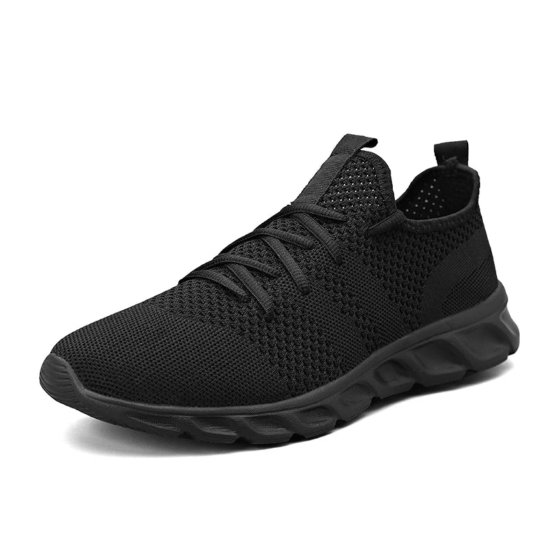 Men's casual sports shoes breathable summer light Soft sole comfort outdoor running shoes fashion student mesh plus size sneaker