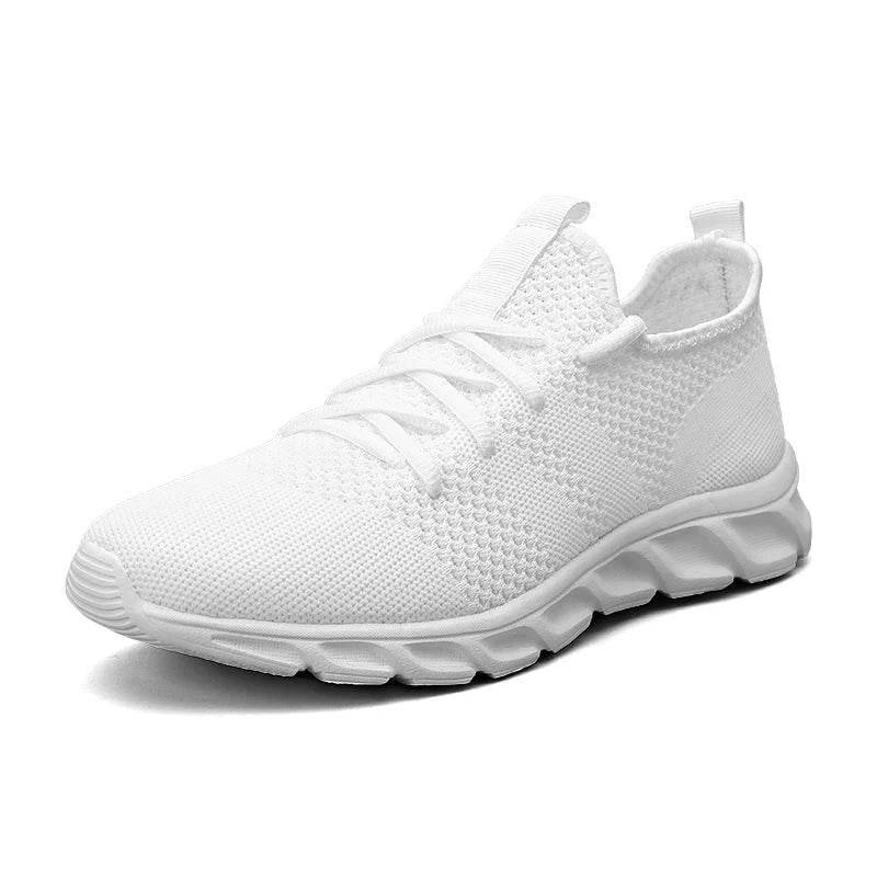 Men's casual sports shoes breathable summer light Soft sole comfort outdoor running shoes fashion student mesh plus size sneaker