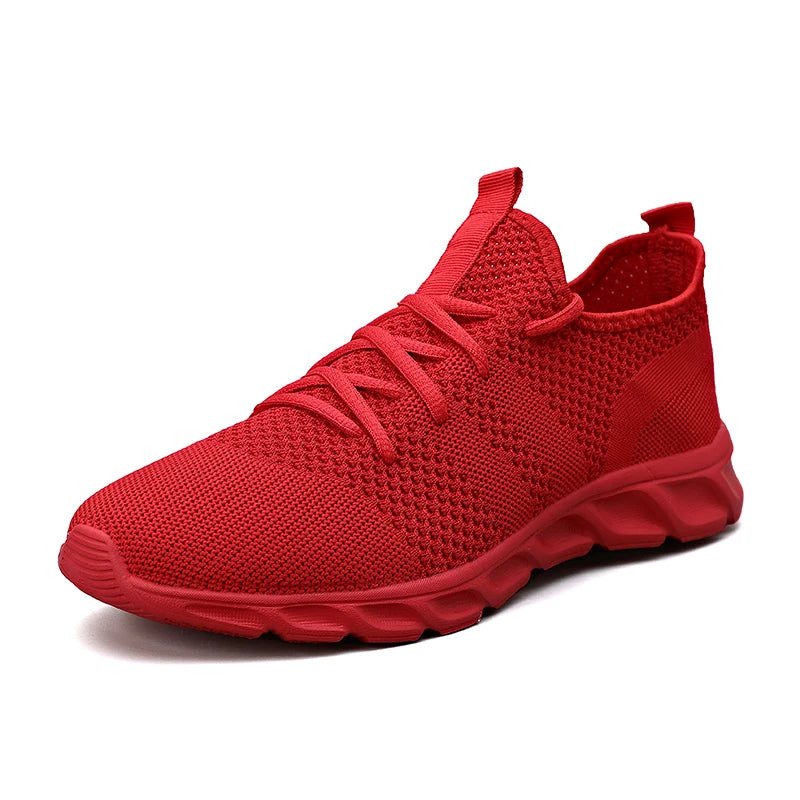 Men's casual sports shoes breathable summer light Soft sole comfort outdoor running shoes fashion student mesh plus size sneaker